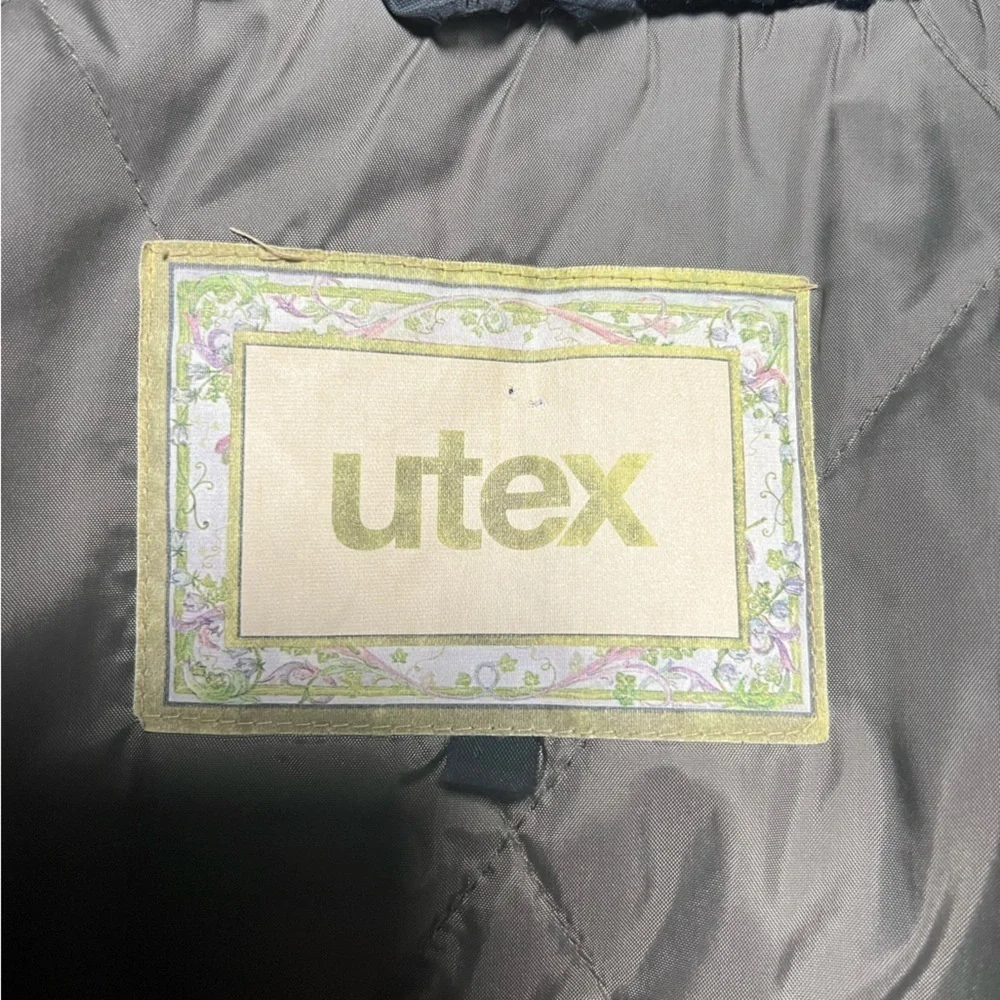 UTEX Vintage Down Filled Parka Puffer Coat taupe color